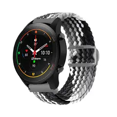 GENERICO - Correa de Nylon Para Xiaomi Mi Watch Color Gris Tricolor