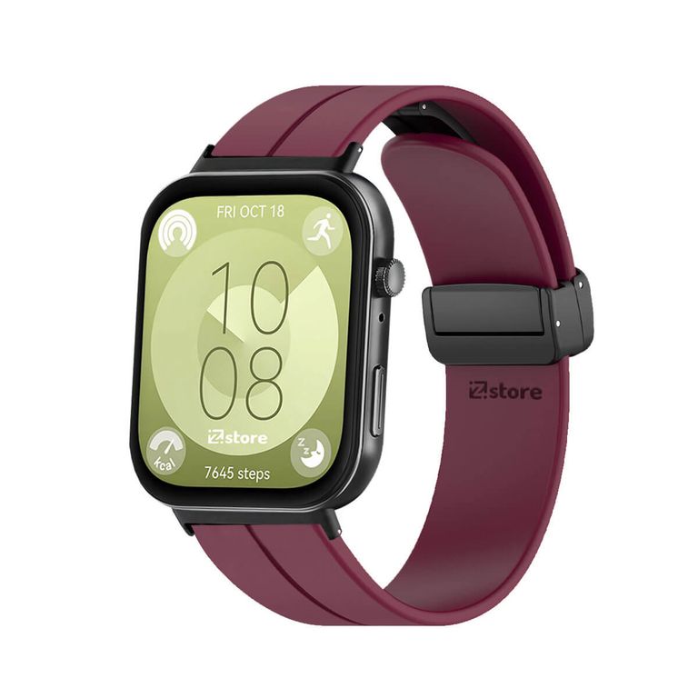 Correa Para Huawei Watch Fit 3 Broche Magnetico Vino Black