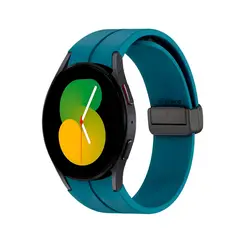 GENERICO - Correa Para Samsung Galaxy Watch 4 y 5 Broche Magnetico Azul Turquesa