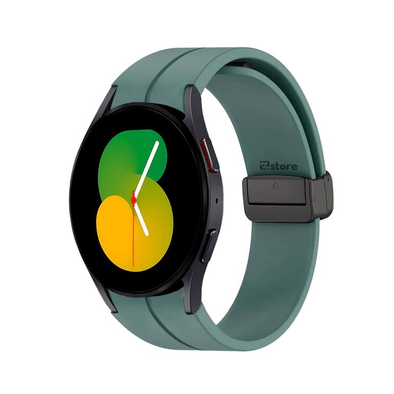 Correa Para Samsung Galaxy Watch 4 y 5 Broche Magnetico Verde Pino