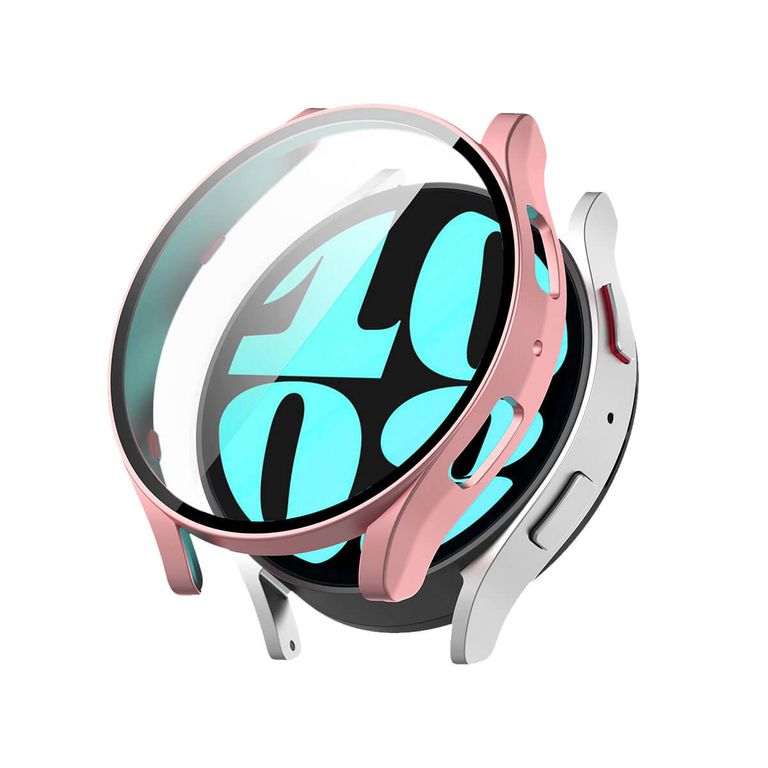 Case con Protector Samsung Galaxy Watch 6 Rose Gold 44MM