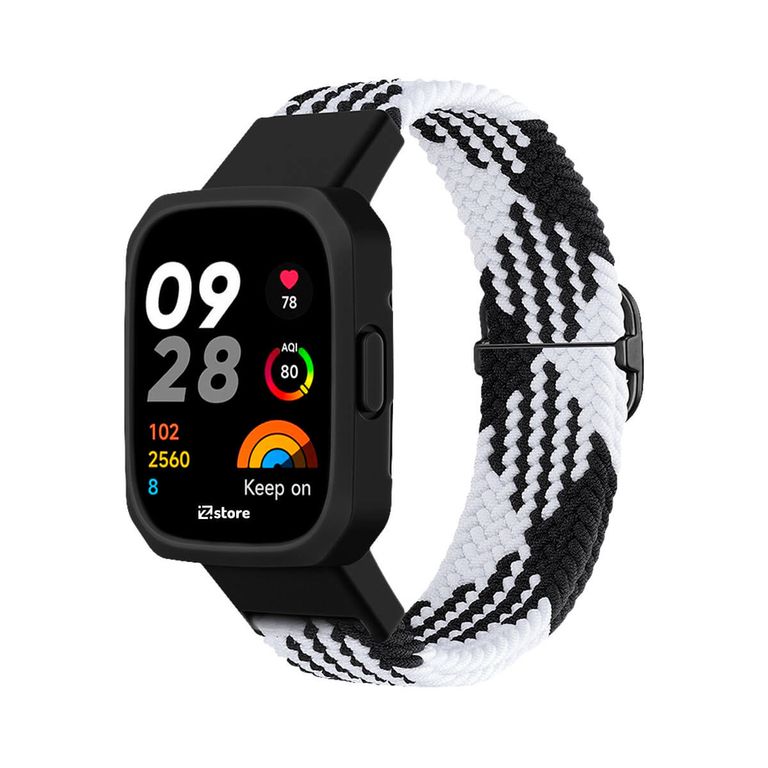 Correa de Nylon Redmi Watch 3 Negro Bicolor