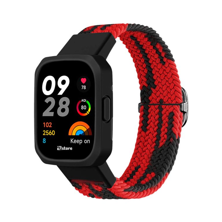 Correa de Nylon Redmi Watch 3 Rojo Bicolor