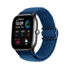 GENERICO - Correa de Nylon Amazfit GTS4 Mini Azul Oscuro