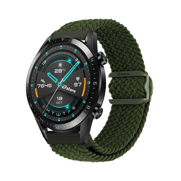 Correa de Nylon Para Huawei Watch GT2 42MM Verde Militar