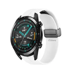 GENERICO - Correa Para Huawei Watch GT2 46mm Broche Magnético Blanco