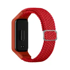 GENERICO - Correa de Nylon Para Redmi Band 2 Rojo