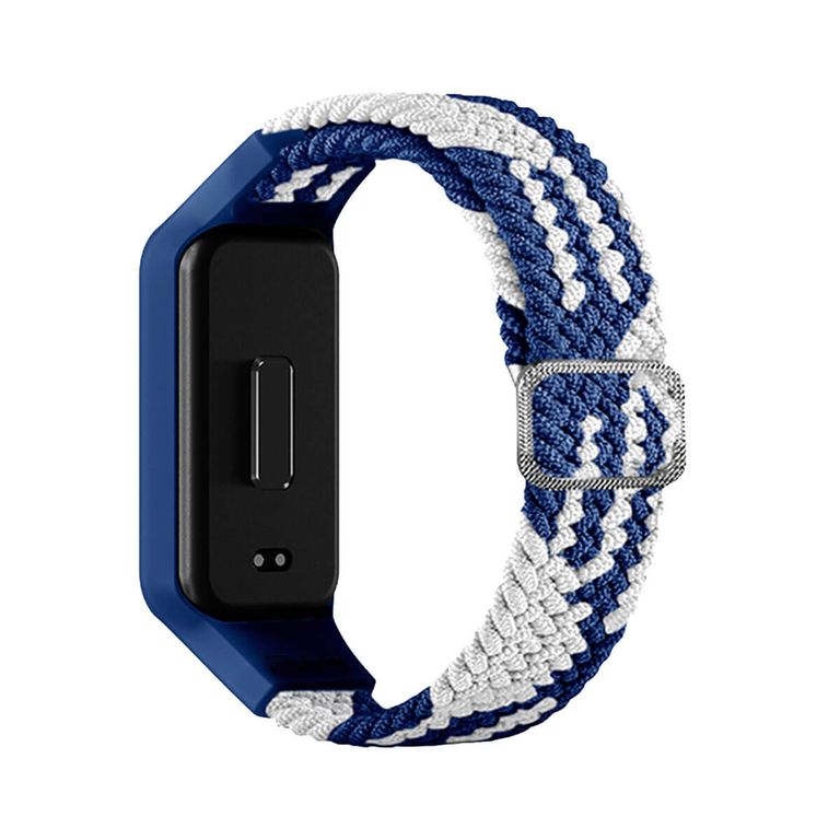 Correa de Nylon Para Xiaomi Mi Band 8 Active Azul Bicolor