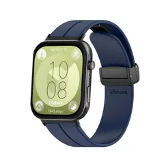 GENERICO - Correa Para Huawei Watch Fit 3 Broche Magnetico Azul Oscuro Black