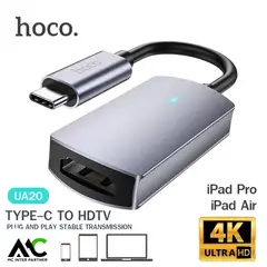 HOCO - Cable Adaptador USB Tipo C a HDMI - Convertidor USB 4K 30Hz PC