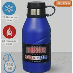 THERMOS - THERMO 940ML DE ACERO ELEMENT AZUL. 24 HORAS