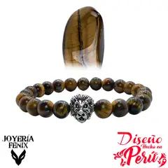 JOYERIA FENIX - Pulsera Piedra Natural León - Joyería Fenix