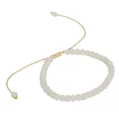 GENERICO - Pack x2 Pulsera de hilo con piedra Murano artesanal