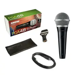 SHURE - Micrófono Profesional PGA48 Cardiode Dinámico