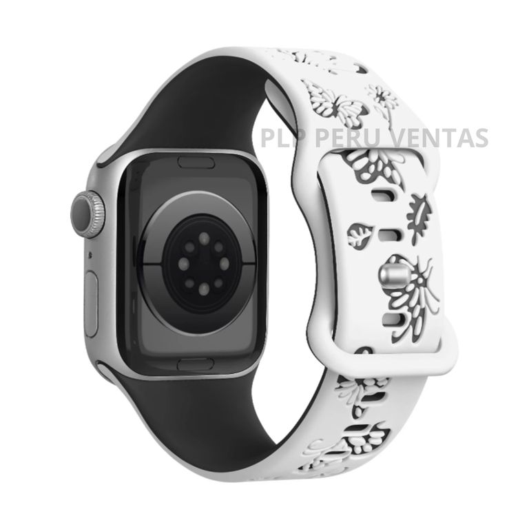 Correa Goma Mariposas Apple Watch y Smartwatch 42-44-45-49mm