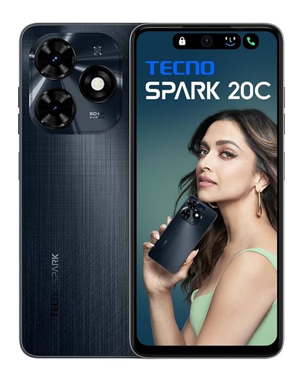 SMARTPHONE SPARK 20C BG7 128GB ROM+ 16GB RAM EXTENDIDA (8GB +8GB RAM) GRAVITY BLACK