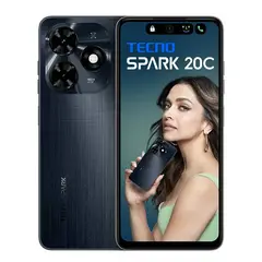 TECNO MOBILE - SMARTPHONE SPARK 20C BG7 128GB ROM+ 16GB RAM EXTENDIDA (8GB +8GB RAM) GRAVITY BLACK