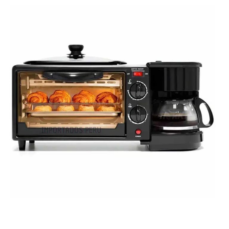 Horno de Estación Desayunero 3en1 Multifunción Original.