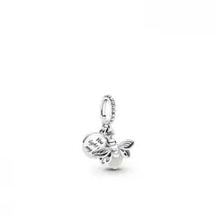 CLEO JOYAS & ACCESORIOS - Dije Charm Luciérnaga Luminosa Evangeline Plata