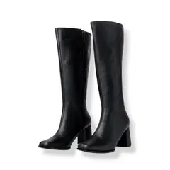 LB LIBBY CALZADOS Y ACCESORIOS - BOTAS ATENAS PUNTA CUADRADA COLOR NEGRO - TACO 7