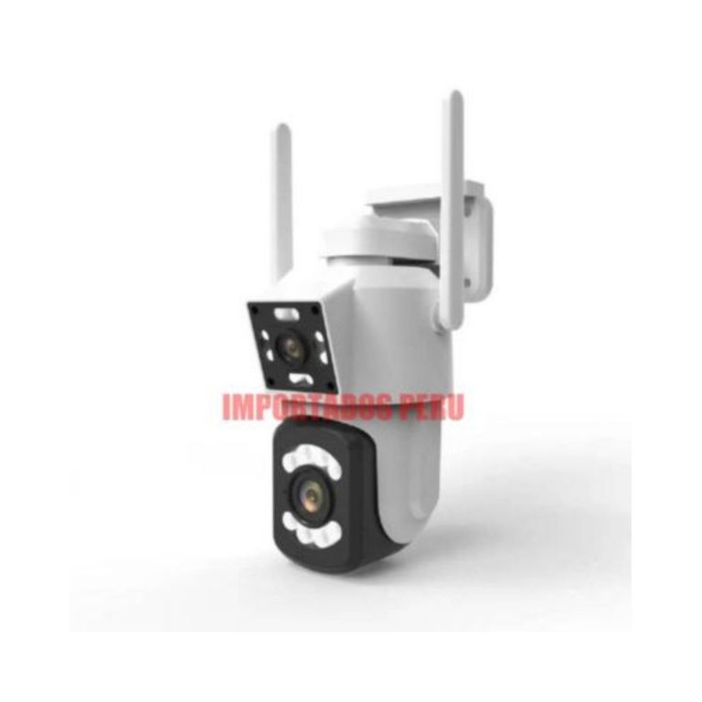 Camara Ip A28B Wifi Ptz Doble Lente 360 Exterior Sirenas Alarma