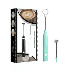 GENERICO - Mini batidora manual eléctrica USB de café - VERDE