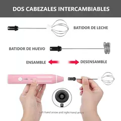 GENERICO - Mini batidora Verde Eléctrica portátil - café leche huevo