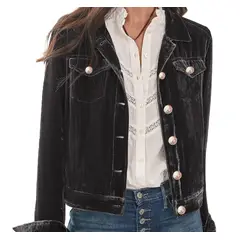 BLWOENS - Chaqueta de para mujeres MC644-Negro