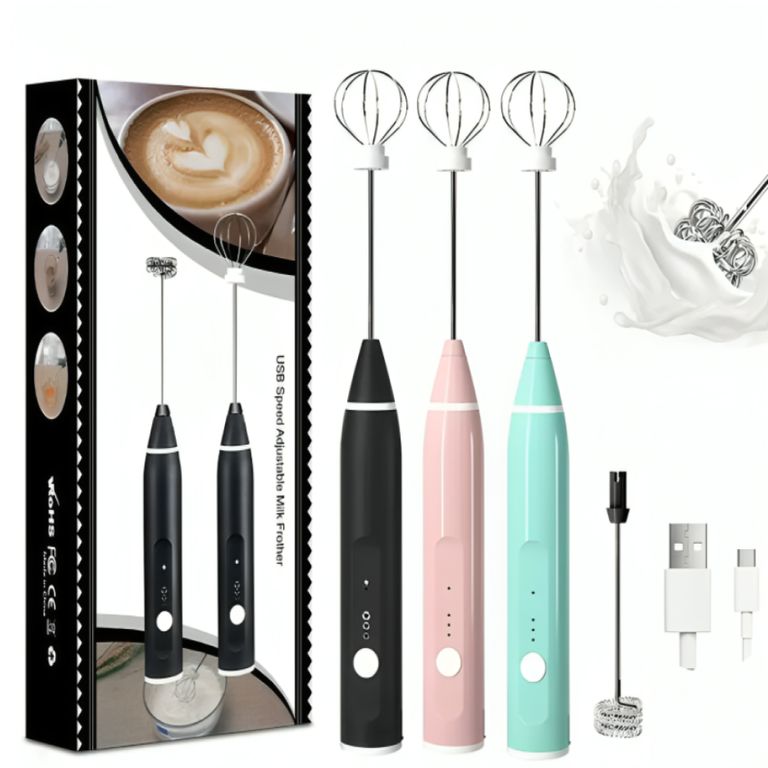 Mini batidora eléctrica inalámbrica con USB para café