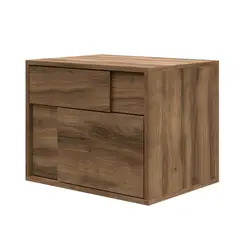 MUEBLES MACRUMO - Velador Nórdico 2 cajones color Inhotim