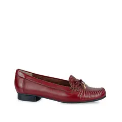 VIALE - Zapato Mocasín Casual DENI-2410B Vino Cuero