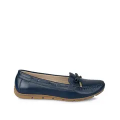 VIALE - Zapato Mocasín Casual WIL-2431 Azul Cuero