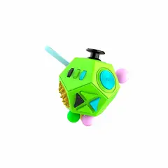 GENERICO - Fidget Antiestress 12 Fidget lateral Toy verde