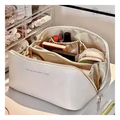 GENERICO - Neceser de Maquillaje para Viaje Elegante en Color Blanco