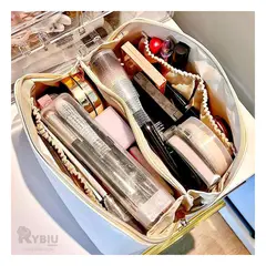 GENERICO - Neceser Portatil para Maquillaje Blanco Y+Regalo Agendita