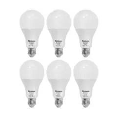 KLISMAN - Pack x6 Focos LED E27 15W Luz Fría