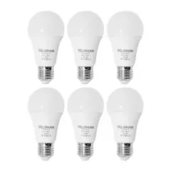 KLISMAN - Pack x6 Focos LED E27 12W Luz Fría