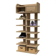 MUEBLES MACRUMO - Zapatera moderna modelo Torre 70cm- color Tribeca