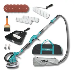 TOTAL TOOLS - COMBO LIJADORA DE PARED Y TECHO TOTAL + KIT DE ACABADO FINO TRUPER