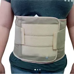 GENERICO - Corsé faja semirigido lumbosacro con varillas de aluminio talla S