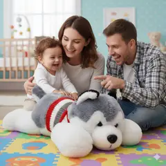 GENERICO - Peluche de Perro Siberiano Gigante