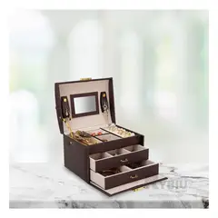 GENERICO - Joyero Extravagante de Color Marron Y+Regalo Agendita