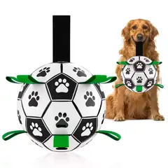 VARIOS - Pelota para Perros de Nylon con Tiras Verde