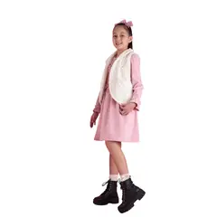 KIDS MASHMELO - Chaleco De Peluche Para Niña