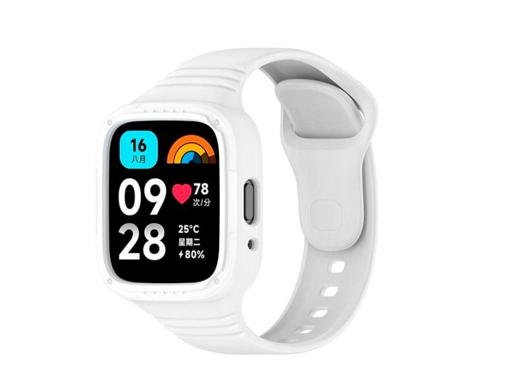 Correa Silicone Completo para Xiaomi Redmi Watch 3 Lite Blanco