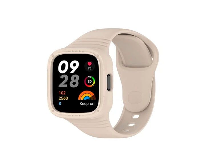 Correa Silicone Completo para Xiaomi Redmi Watch 3 Active Beige