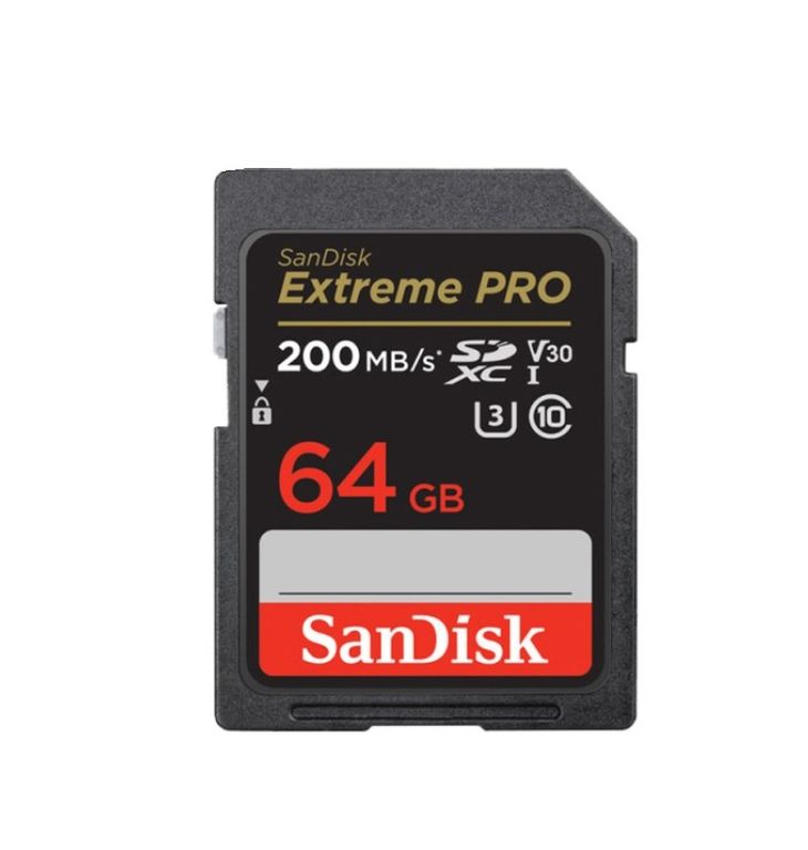 Memoria SD Extreme PRO 200mbs 64GB Camara Sony Canon