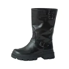 SAPATU - Botines Negras Casuales Mujer Biker Arlet