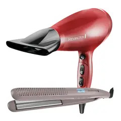 REMINGTON - Combo Alisadora Wet2Straight S27A y Secador Silk AC9096