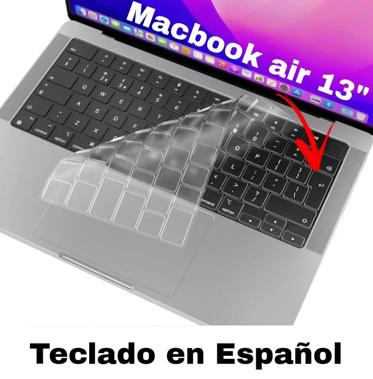 Protector Macbook Air 13.3 2020 A2179 / A2337 Teclado EN ESPAÑOL